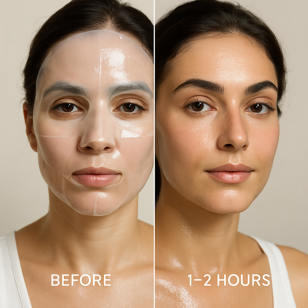 Coffret de 5 masques faciaux revitalisants au collagène HEXKIN – 23 g chacun