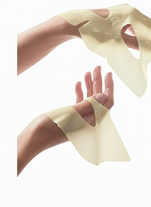 Coffret de 5 masques faciaux revitalisants au collagène HEXKIN – 23 g chacun - JAUNE